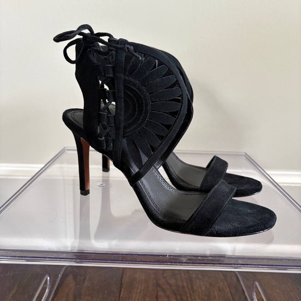 NEW Tory Burch Black Heel Sandals